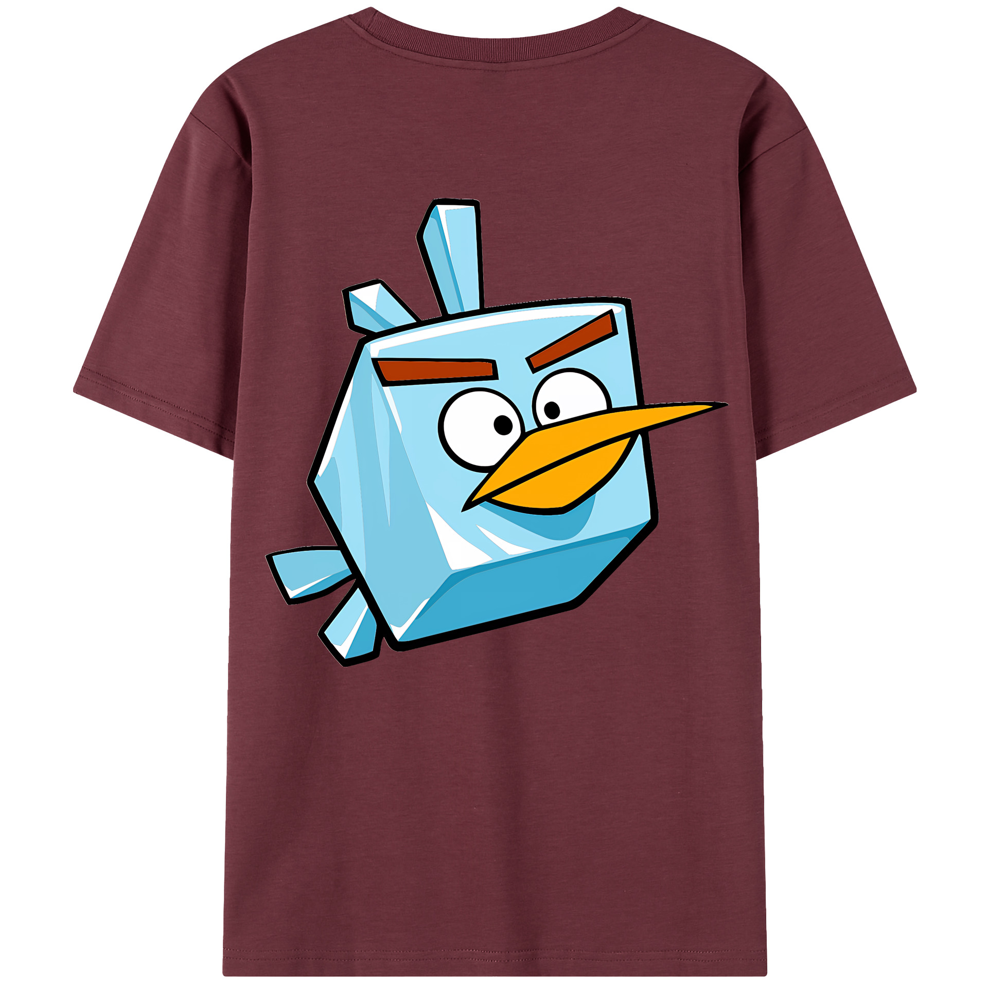 （画像用） Angry Birds アングリーバード 綿100％半袖Tシャツ（背面プリント）